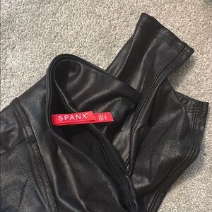 SPANX Shiny Black Leggings